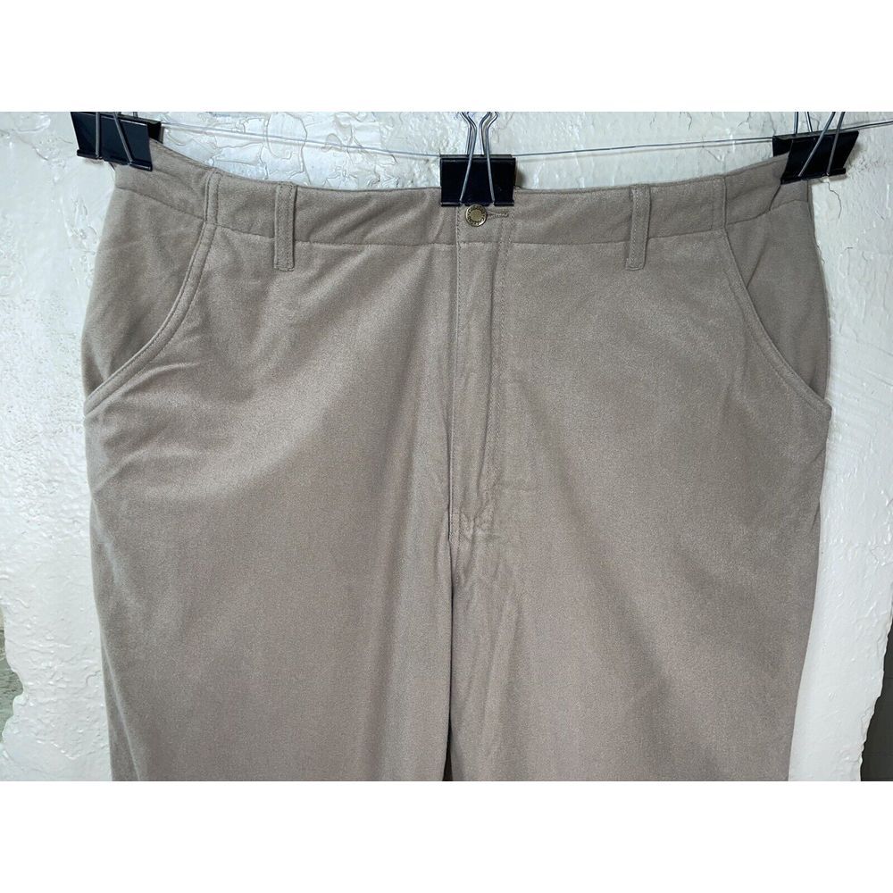 CABELAS MEN'S TAN FLEECE PANTS SIZE 38x30‎ - Picture 2 of 8